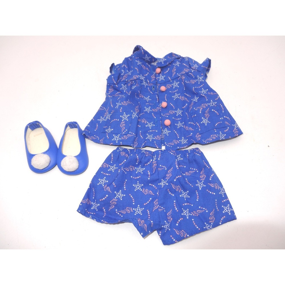American Girl Melody Pajamas PJ Set Blue Star Print Retired Doll Clothes Pajamas